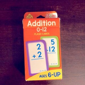 School Zone Addition 0-12 Flash Cards